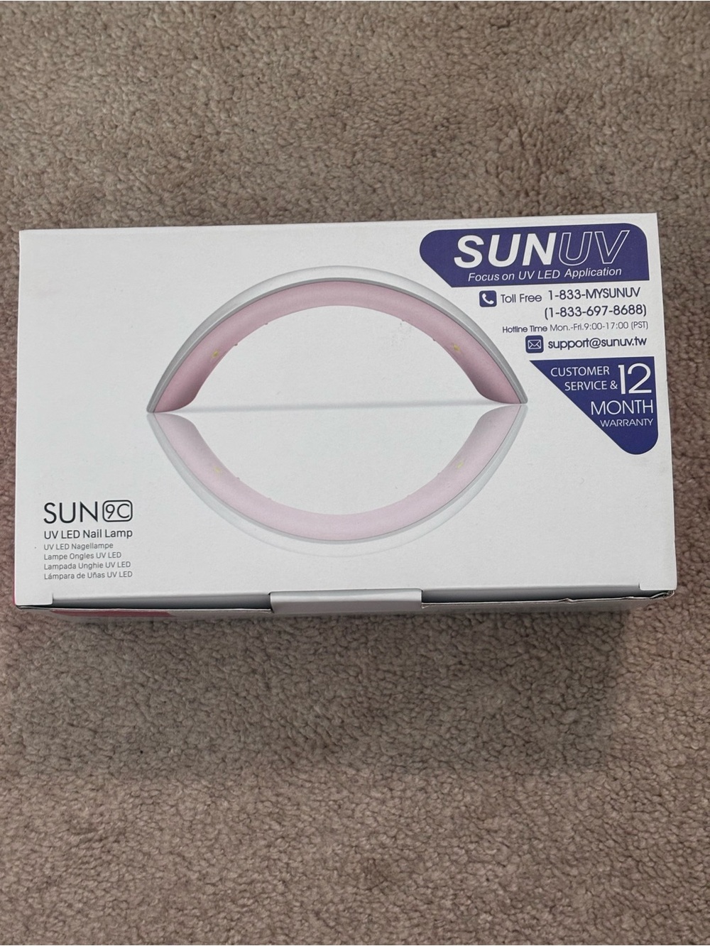 SUNUV Pink UV LED Nail Lamp - SUN9C